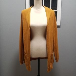 Mustard/squash colored cardigan